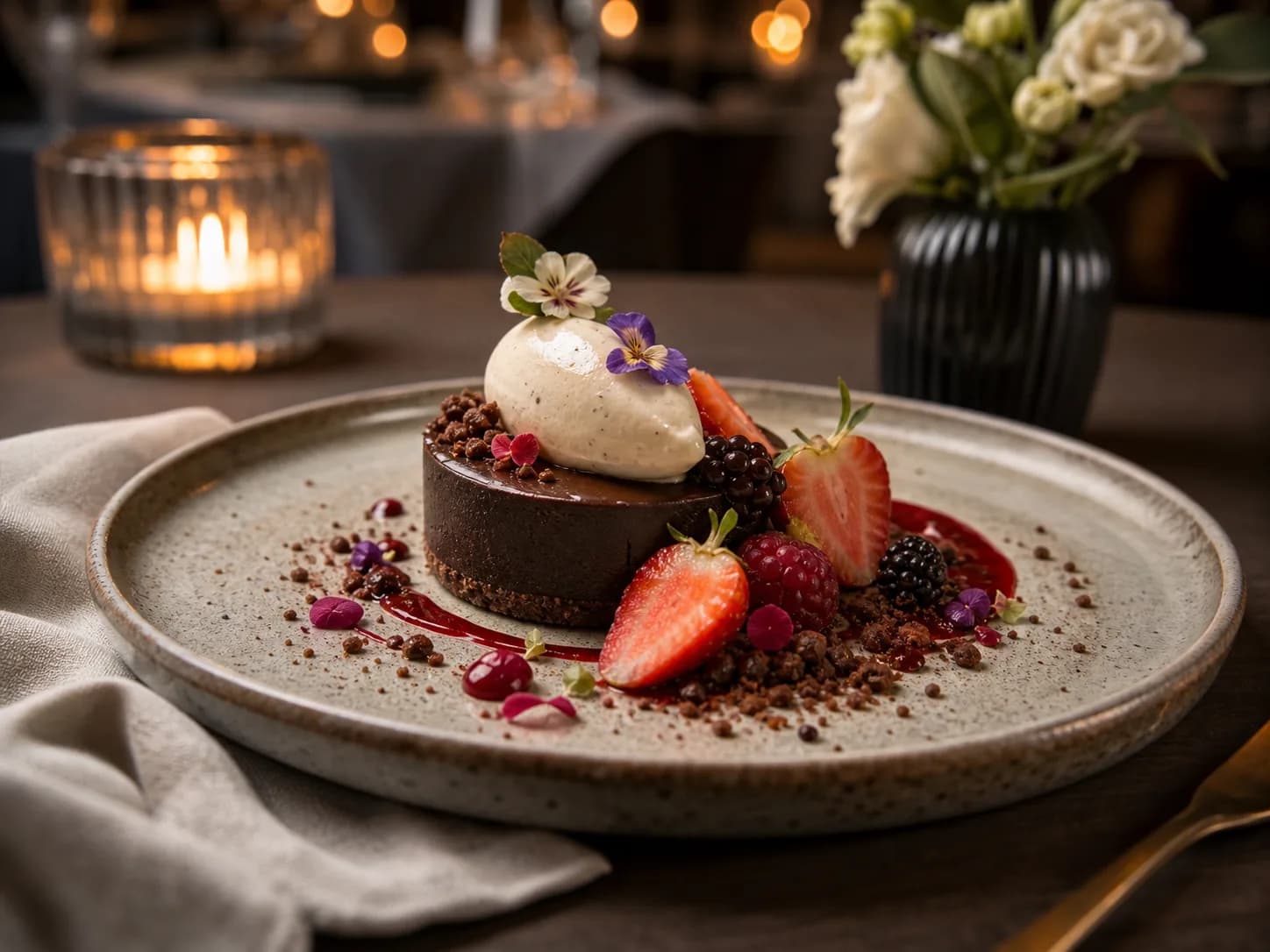 The Birch Room dessert course